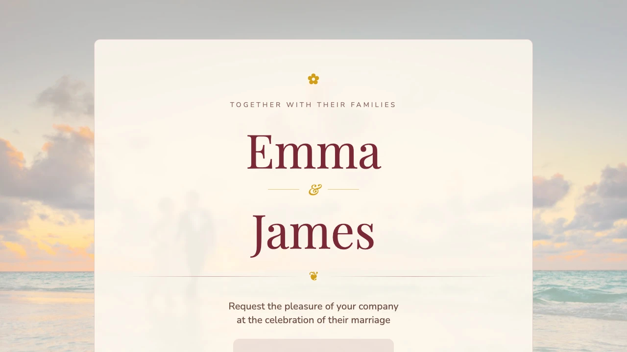 Loading preview of Warm Retro Wedding